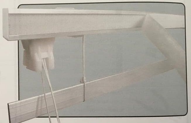 Set of End Caps for Corded/H Section/ Narrow Roman Blind Rails (Pack of 2)